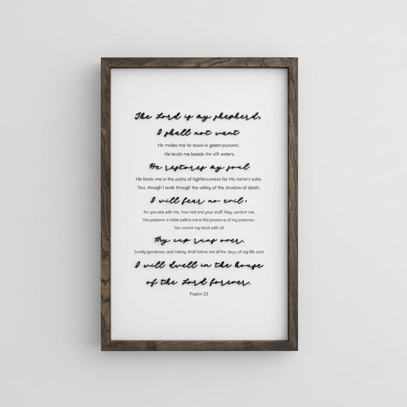 Psalm 23 Scripture Sign