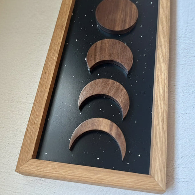 "Luna" Moon Solstice Wood Art