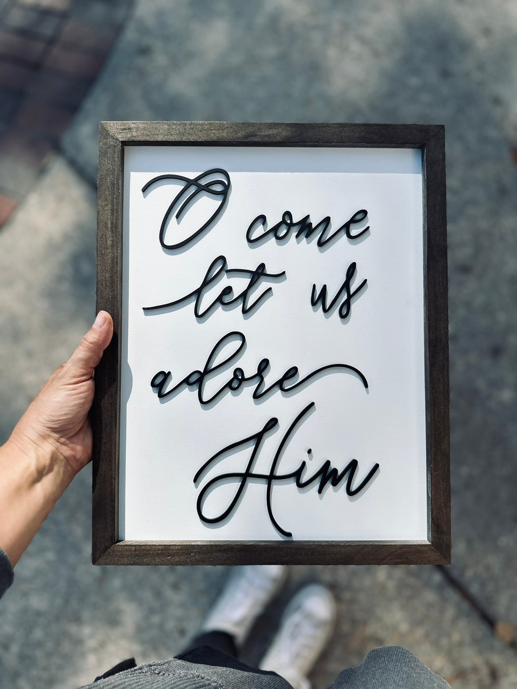 "O Come Let Us Adore Him" Christmas Art