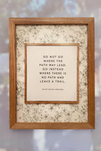 Leave a Trail | Literary Wood Art