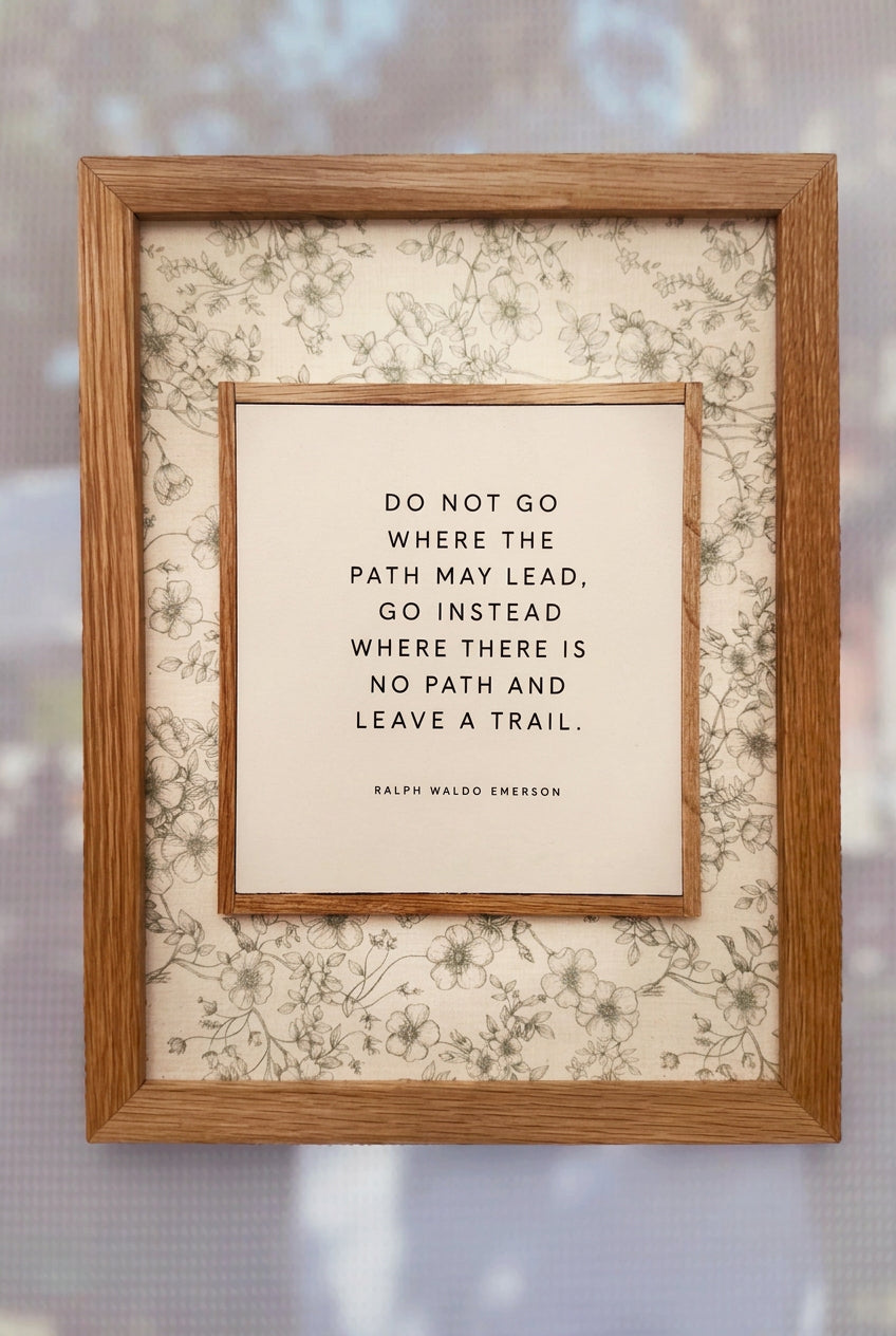 Leave a Trail | Literary Wood Art