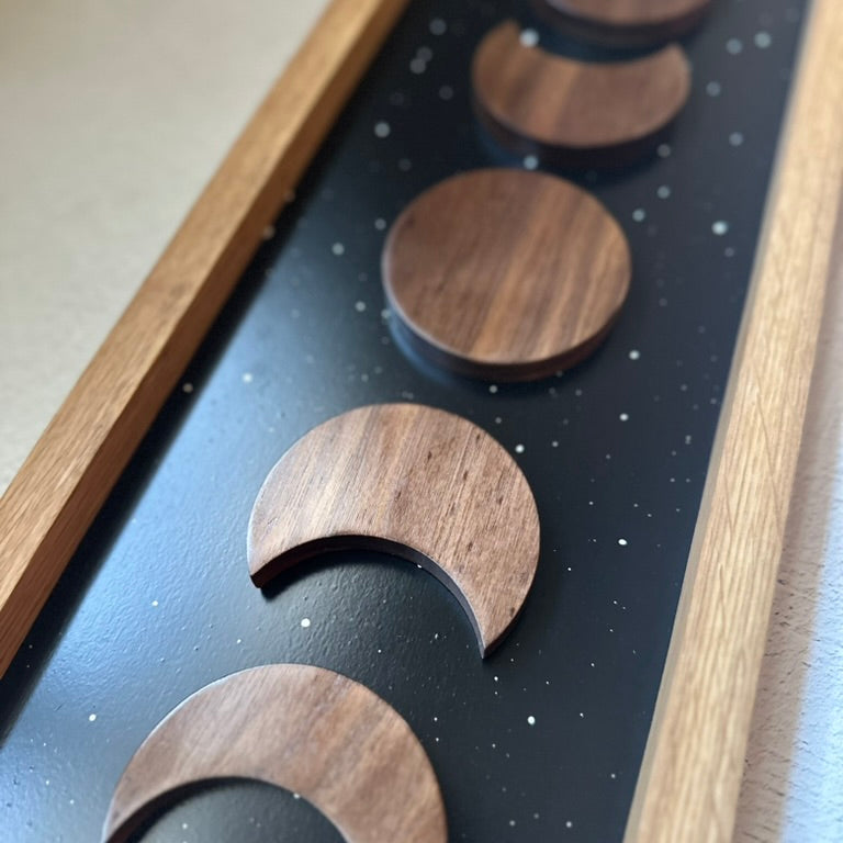 "Luna" Moon Solstice Wood Art