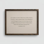Corinthians "Love" Scripture Sign