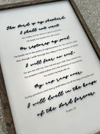 Psalm 23 Scripture Sign