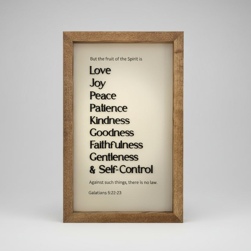 Fruit of The Spirit Scripture Sign