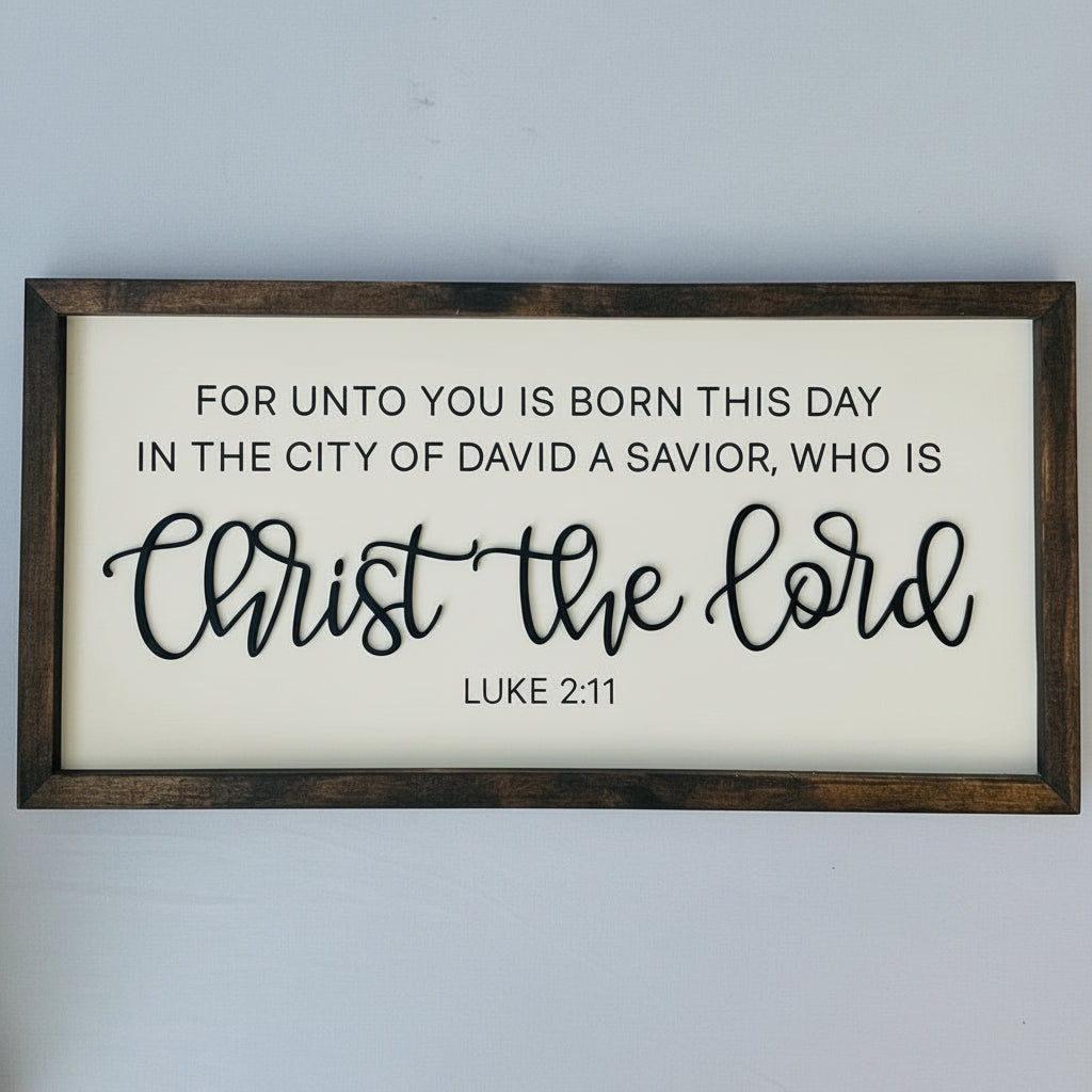 "Christ the Lord" Christmas Sign