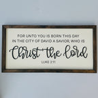 "Christ the Lord" Christmas Sign