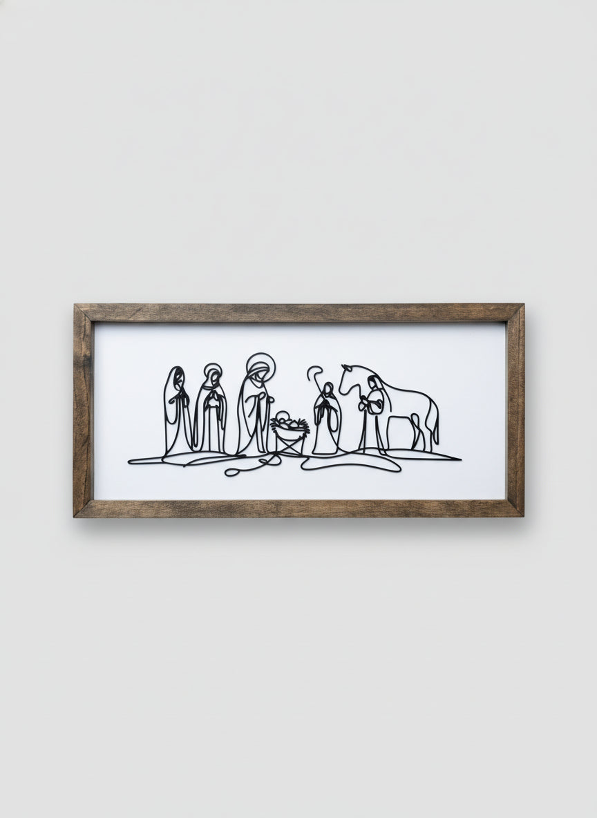 Nativity Line Art