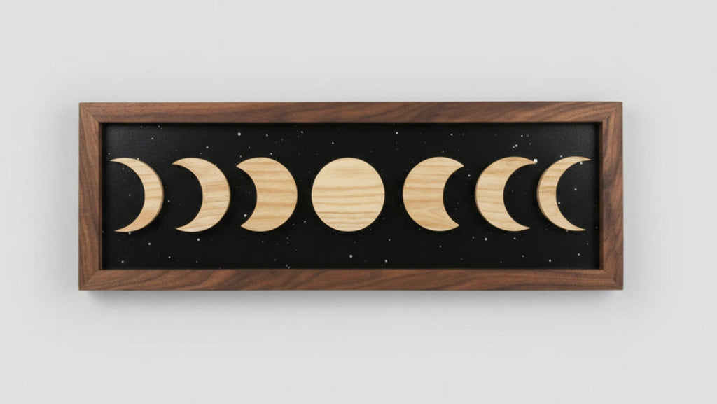 "Luna" Moon Solstice Wood Art