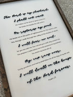 Psalm 23 Scripture Sign