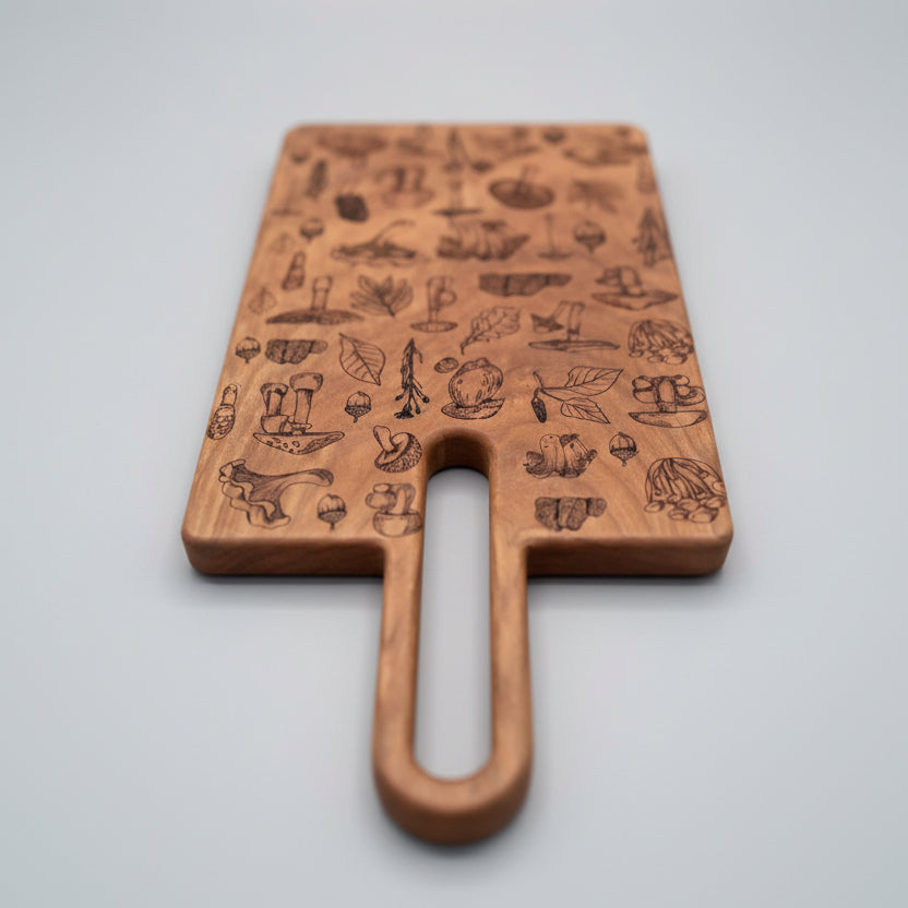Cherry Cottagecore-Engraved Serving Tray