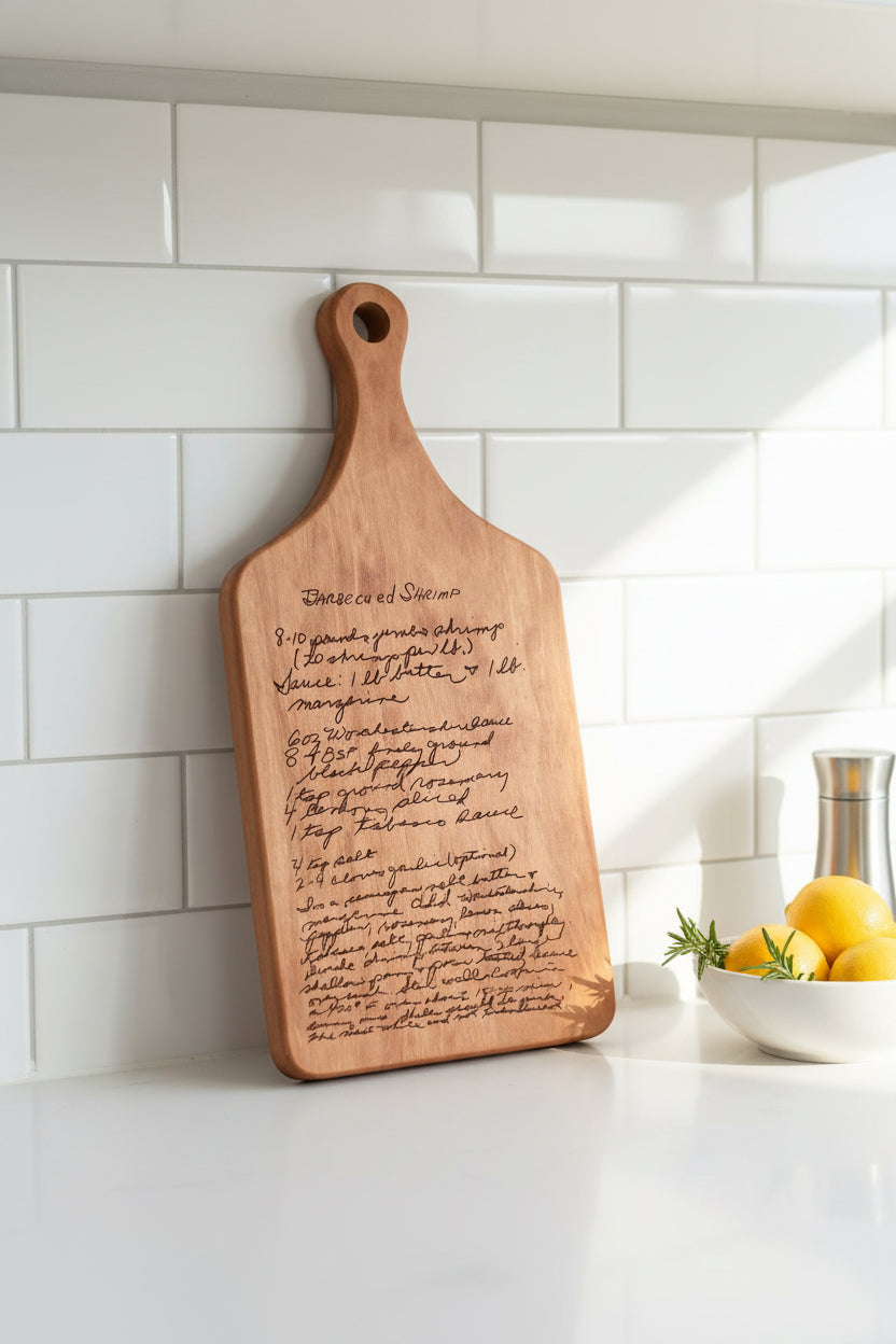 CustomHandwritten Cherry Engraved Tray