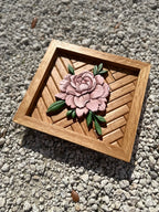 Peony Wood Art