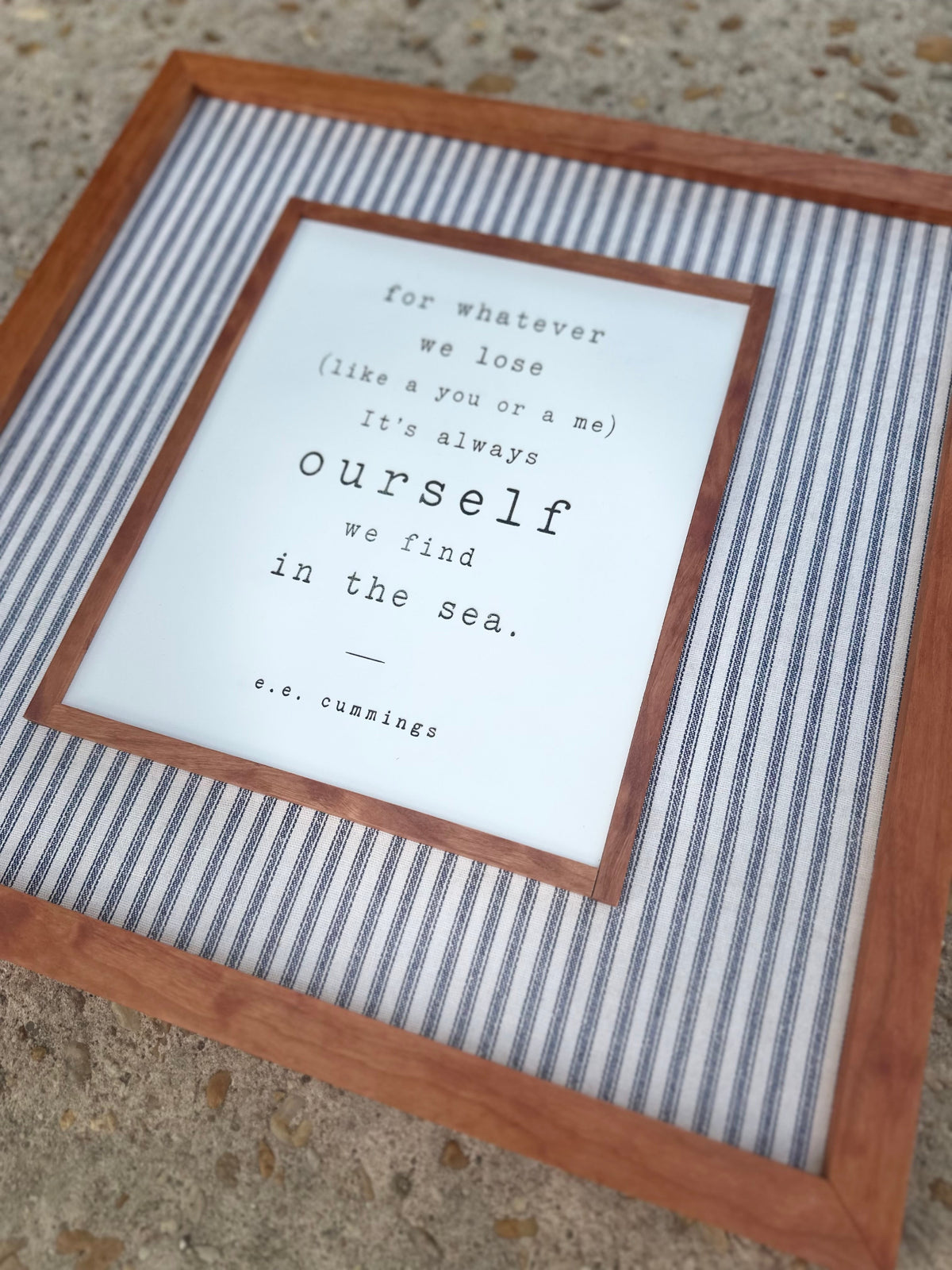 Lost & Found at Sea | Literary Wood Art