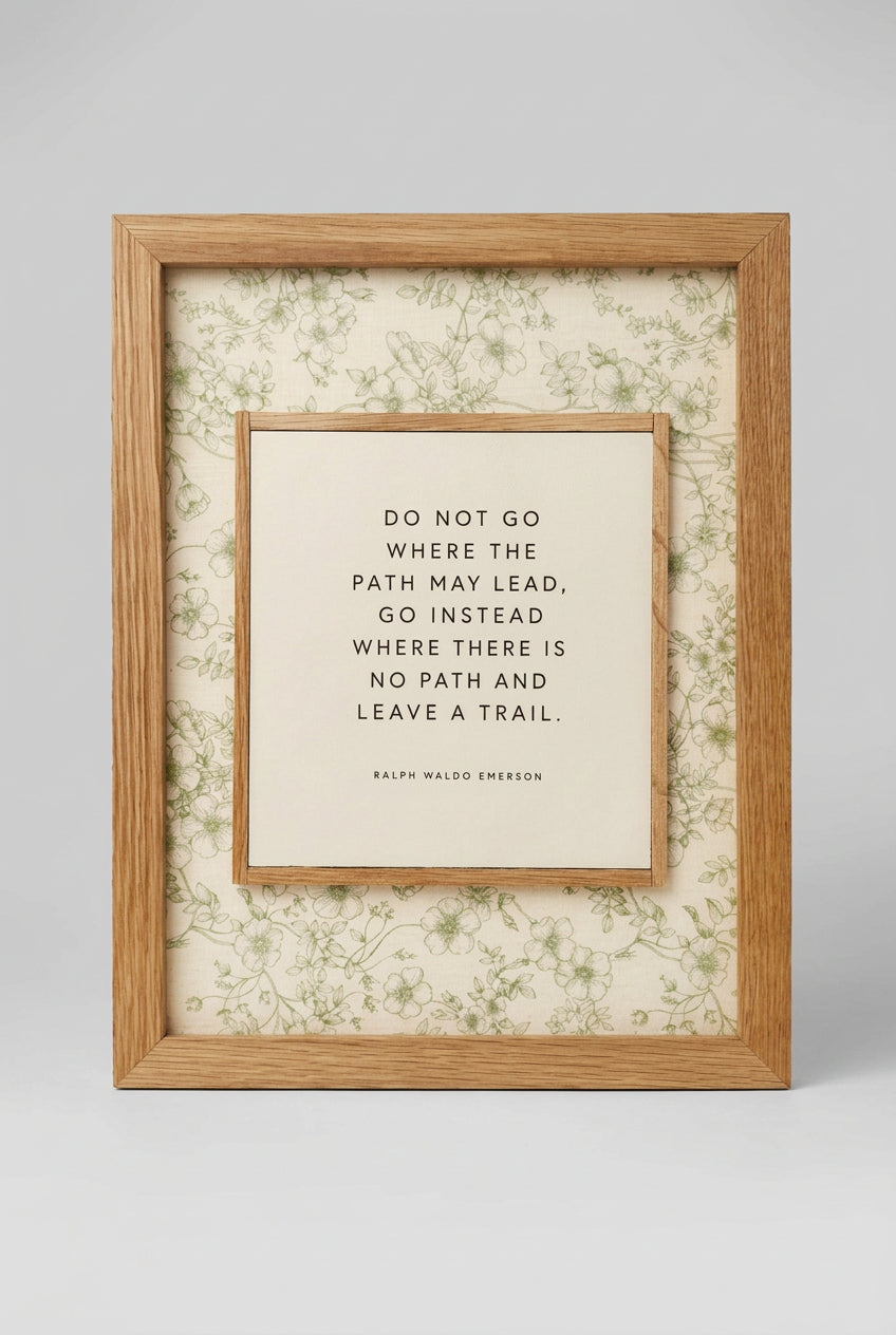 Leave a Trail | Literary Wood Art