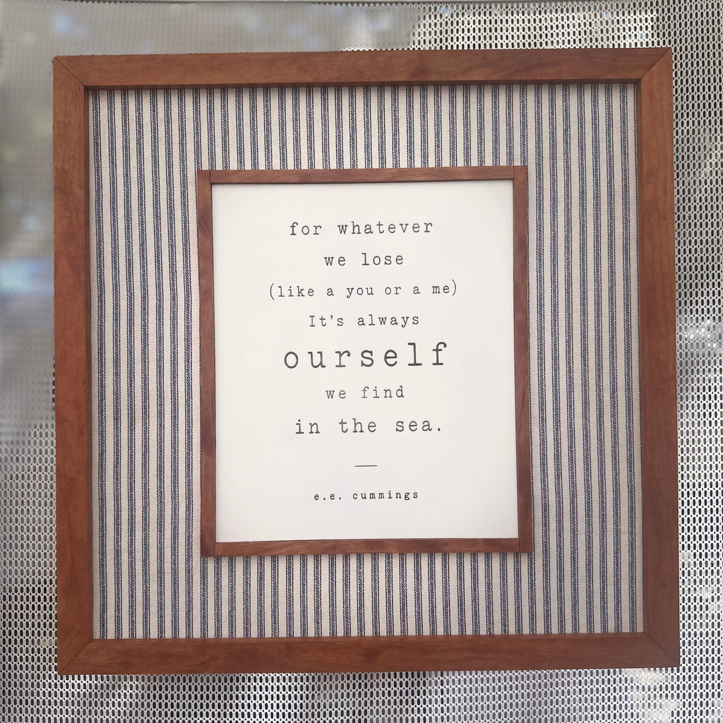 Lost & Found at Sea | Literary Wood Art